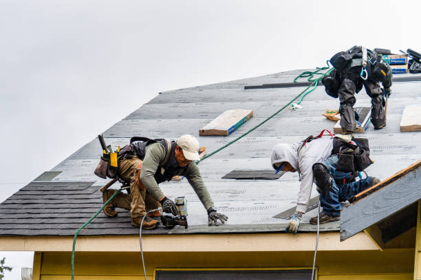 Professional Roofing technician working in Udell, IA